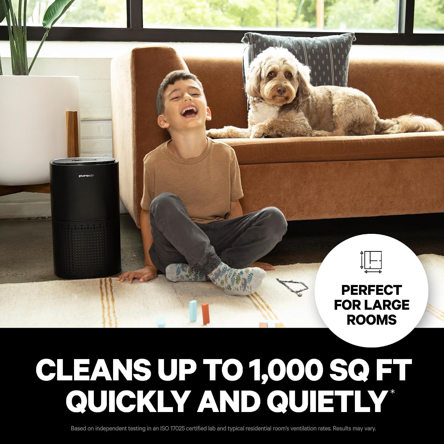 PuroAir 240 HEPA Air Purifiers for Home Pets Air Cleaner up to 1